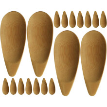 20 Stück wiederverwendbare Applikatoren aus Bambus für Gesichtscreme, Make-up und Gesichtsmasken
