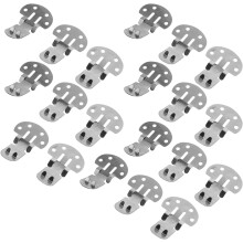 20 Stück silberne Metall-Schuhclips, große Größe, abnehmbare Schnallenklemmen