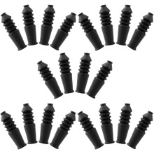 Bremszugschutz und Bremskappen, Fahrradzubehör, robuste schwarze Gummikappen