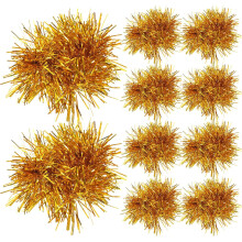 20 goldene Cheerleading-Pompons, Handblumen für Erwachsene, Sportzubehör