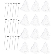 Weihnachtskerzen-Kunststoffformen Dochte DIY Aromatherapie-Kerzenherstellungszubehör zum Basteln für die Feiertage