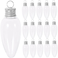 20 einzigartige Glühbirnen-Bonbonflaschen für Weihnachtsdekorationen und Gastgeschenke (Fassungsvermögen)
