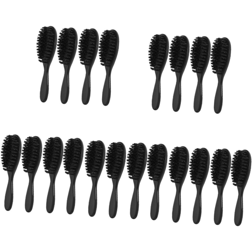 Hkhbjs Black 20Pcs Beard Grooming Brush For Men Face Brush For Barber Hair Cutting Cleaning For Salon