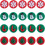 20 Pcs Flat Sewing Buttons Christmas DIY Set with Snowman, Christmas Tree Snowflake Patterns 1
