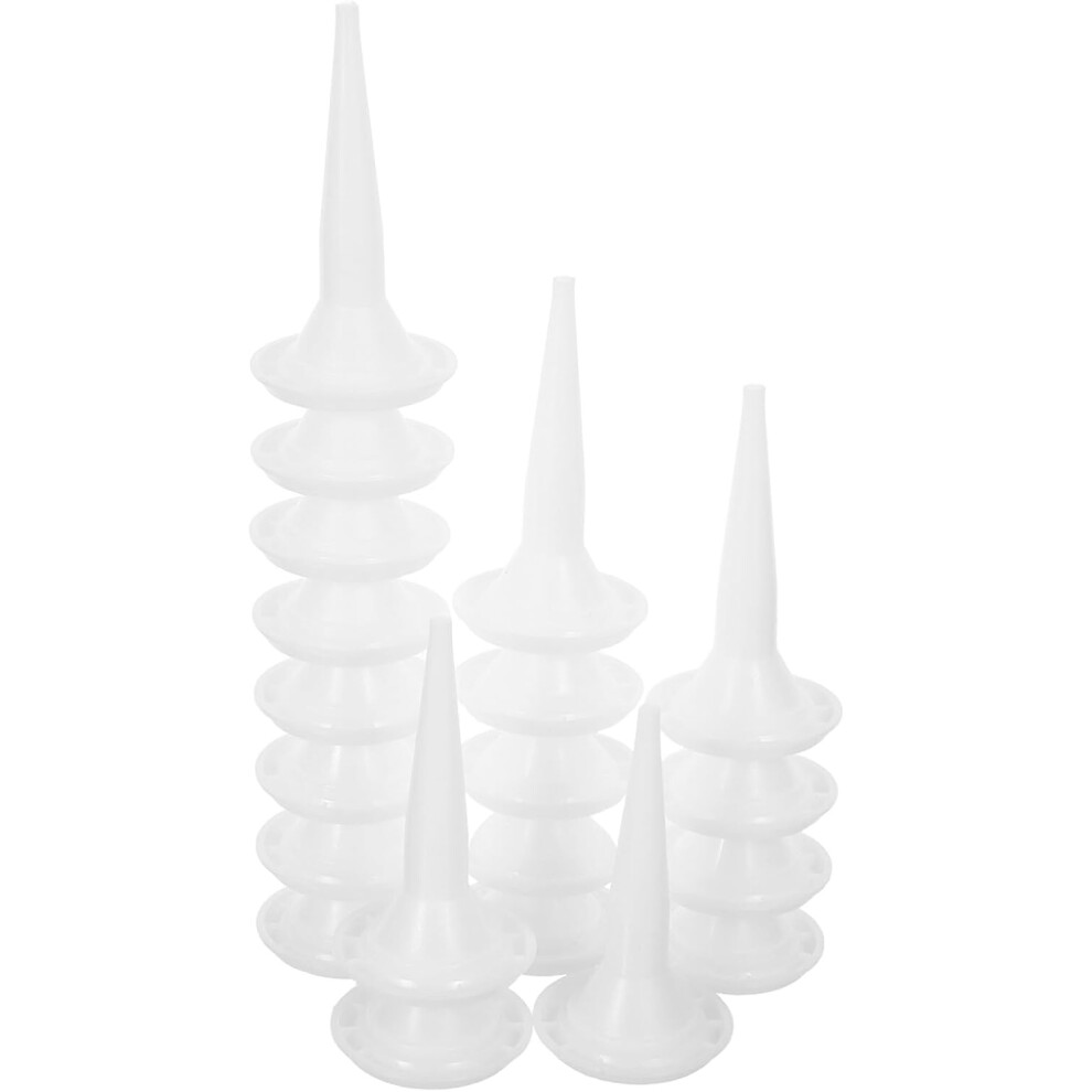 20Pcs Plastic Caulking Nozzle Applicator Tips Flexible Sealant Extenders 5455468306396