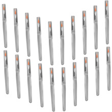 20-teiliges Lippenbalsam-Pinselset mit Kristallgriff, tragbarer Lippenstiftapplikator, sanfte Kunstfaser, geeignet