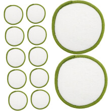 20 waschbare Make-up-Entferner-Pads aus Bambus-Baumwolle für die sanfte Gesichtsreinigung und Augen-Make-up-Entfernung