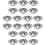 20pcs Non-Stick Stainless Steel Muffin Cupcake Tart Molds Multi-Function Baking Pudding Cups 1