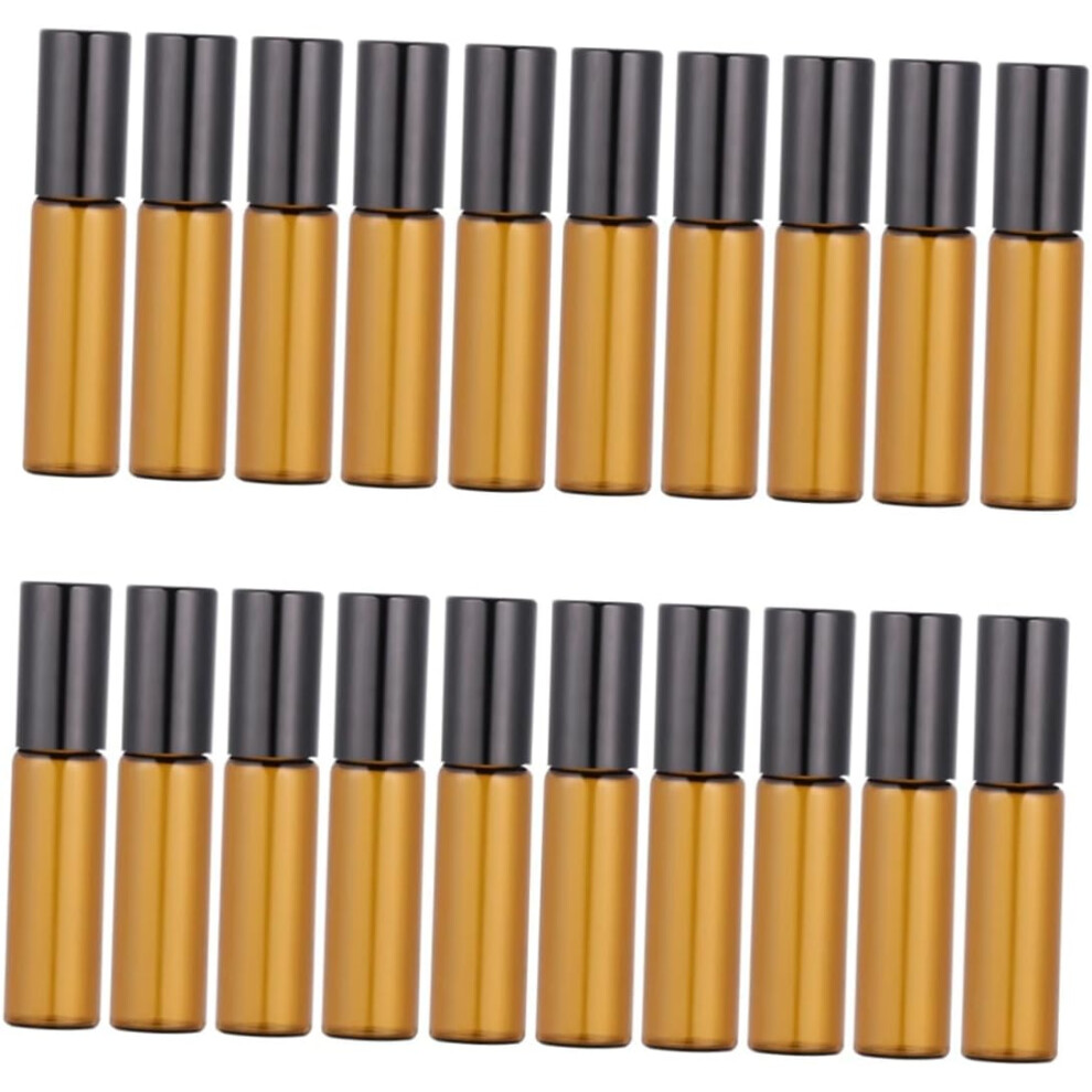 Hkhbjs 20Pcs Roller Ball Bottles Refillable Glass Bottles For Essential Oils For Aromatherapy And Skincare Applications