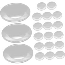 20-teiliges Glas-Set mit doppelkonvexen Linsen zum Lesen von Karten, für Schmuckherstellung und Bastelarbeiten, tragbar