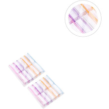 Juego de 20 cepillos de uñas con mango largo para limpieza de uñas, cepillos de manicura de colores surtidos.