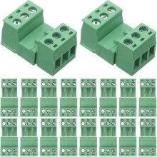 20 Stück Steckverbinder-Klemmenblöcke, lötfrei, Schnellanschluss für Leiterplatten, Drahtklemmen, elektrische Verteilertafeln