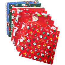 20-teiliges Set mit weihnachtlichen Baumwollstoffquadraten (25 x 25 cm) zum Selbernähen