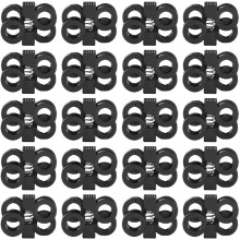 20 Stück Schnellverschluss-Schnürsenkelschnallen für Freizeitschuhe, Schuhzubehör