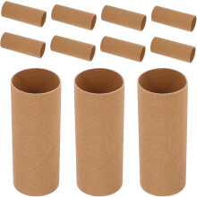 20 tubi rotondi di carta kraft per lavori creativi fai da te, rotoli di carta artistica, cartone spesso
