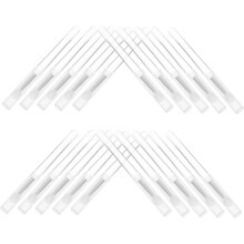 Set de 20 de pensule pentru pudră de unghii din silicon, bețișoare aplicatoare reutilizabile din silicon moale