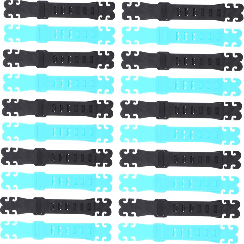 Ear Rope Buckle and Extender 20pcs Set Adjustable Silicone Non-slip Strap Hooks