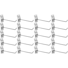 20 Stück Metall-Lochwandhaken, Regalhaken, Drahtgestellhaken, Regalaufhänger