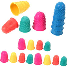 20 stuks antislip rubberen vingerbeschermers met nopjes, multifunctioneel en slijtvast.
