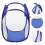 Mesh Pop-Up Laundry Hamper with Handles, Blue 4