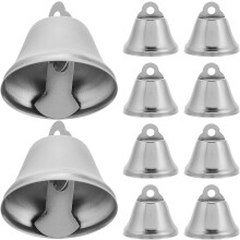 20 Stück Vintage-Weihnachtsglöckchen aus Metall, kleine Glöckchen für Weihnachtsdekorationen, Bastelprojekte und festlichen Baumschmuck, Souvenirs