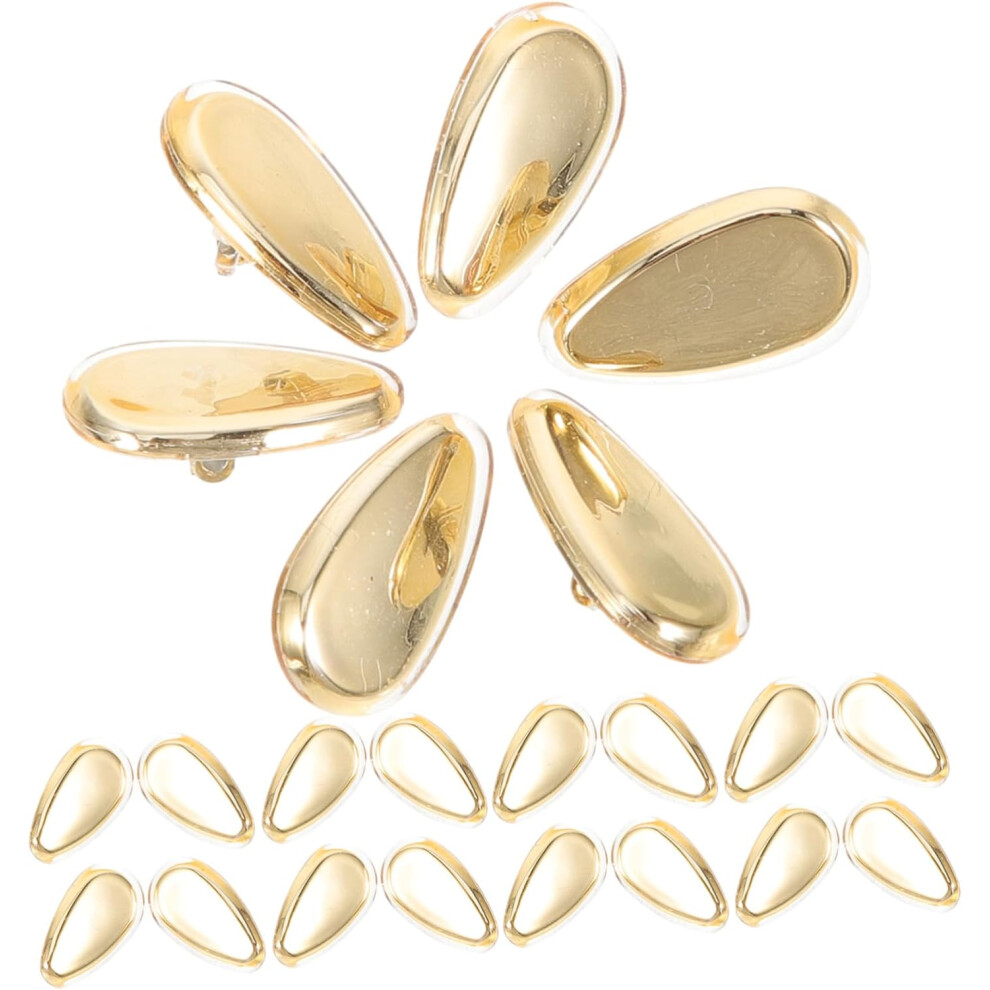 Hkhbjs Golden 20Pcs Glasses Nose Pads Comfortable Silicone Replaceable Nose Pads For Eyeglasses Sunglasses Cushions