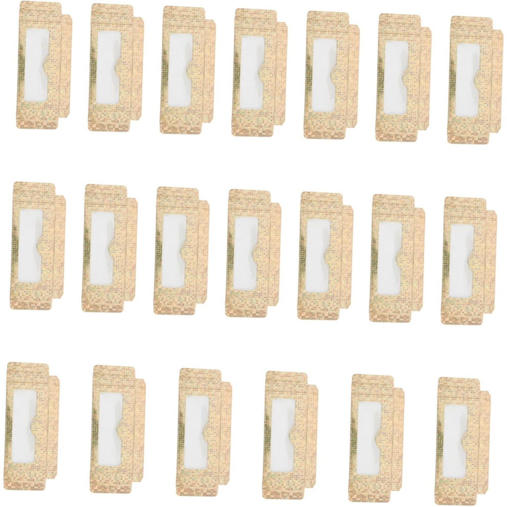 Hkhbjs 20Pcs Paper Lash Case False Eyelash Organizer Empty Box For Makeup Storage Eyelash Storage Box