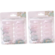 20 Stück Kiss Lashes Wimpernwelle-Pads, wiederverwendbares Silikon-Make-up-Werkzeug für die Augenform, tragbar