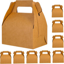 20pcs Kraft Paper Food Boxes Takeaway Packaging Containers Small Size