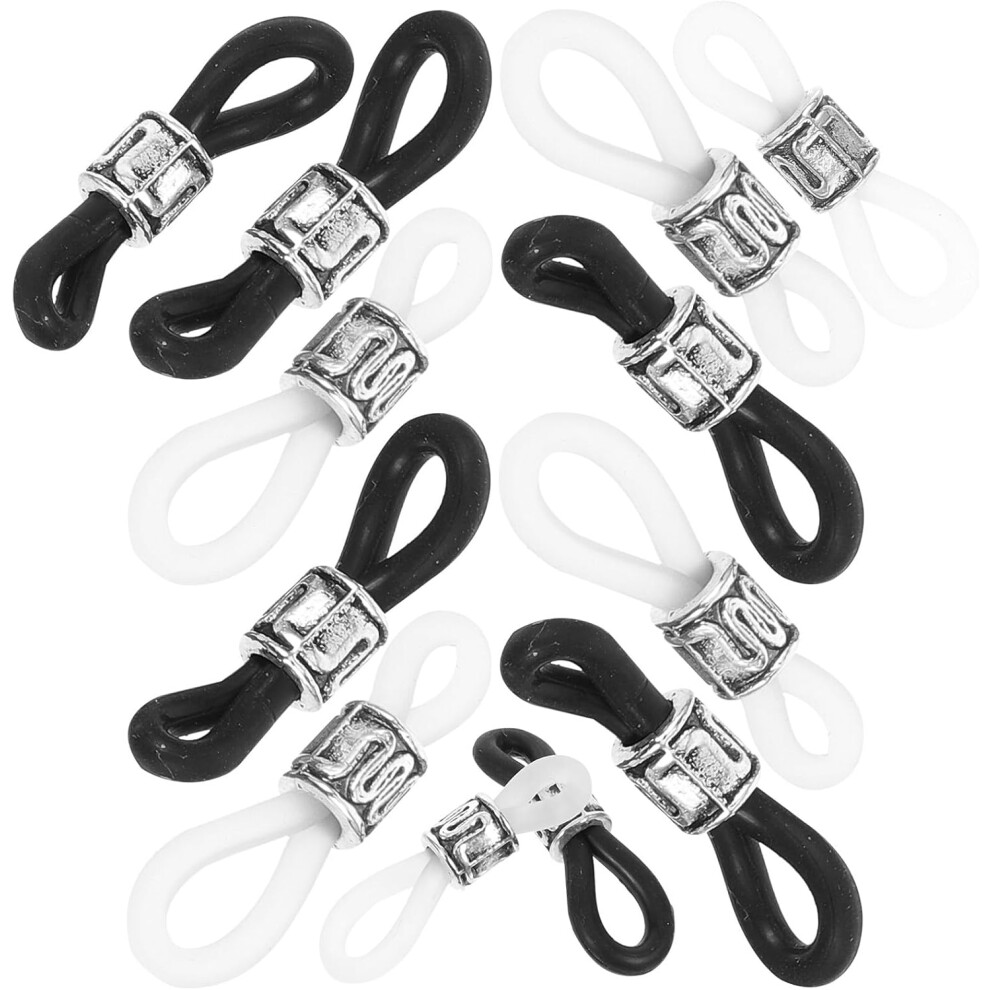 Hkhbjs 20Pcs Slip Glasses Chain Buckle Silicone Connector For Eyeglass Retainer For Sports And Daily Use