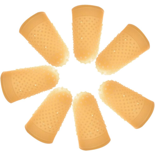 20pcs Static Finger Cots Rubber Finger Tips for Counting Money Office Use Soft Sleeve