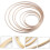 14pcs Natural Bamboo Dream Catcher Hoops e guirlanda Loop Frames para artesanato de bricolagem 7