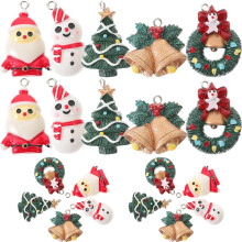 20 Stück Weihnachtsbaum-Schlüsselanhänger, Weihnachtsschmuck zum Aufhängen für Partys, festlicher Weihnachtsbaumschmuck zum Aufhängen