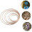 14pcs Natural Bamboo Dream Catcher Hoops e guirlanda Loop Frames para artesanato de bricolagem 8