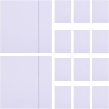 20pcs 6-inch Pre-Cut Photo Frame Matte Paper for Picture Frame Matting and Backing Board