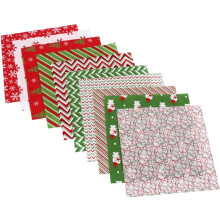 Pacote de artesanato de tecido de algodão de Natal de 20pcs para o design de patchwork de costura de quilting