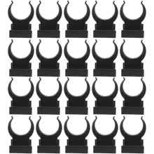 20 Stück Küchensockelbeinclips, verstellbare Schrankfüße aus schwarzem Kunststoff, einfach zu montieren, zur Erhöhung der Möbelhöhe