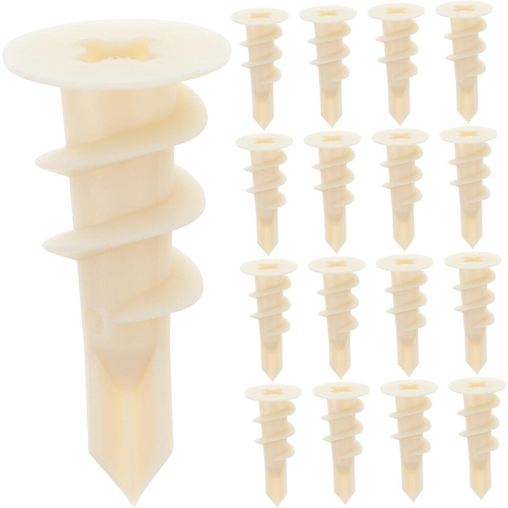 20Pcs Simple Plastic Expansion Tubes Fixed For Plasterboard Wall Anchor 5455468319310