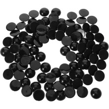 200 Stück handgefertigte Puppenaugen, flache Rückseite, für Plüschpuppenherstellung, Bastelbedarf, Augen-Cabochons zum Selbermachen