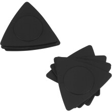 20 púas de guitarra folk triangulares, material ABS antideslizante, tres grosores, cómodas.