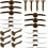 200 τεμάχια DIY Craft Mini Brads Fasteners από σίδερο, διακοσμητικά και εύχρηστα 1