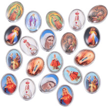 20-teiliges Schmuckset mit der Jungfrau Maria, katholisches Armband, runder Verschluss für die Heilige Kommunion, religiöser Schmuck