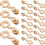 20pcs Zipper Pulls Repair Kit Replaceable Metal Zipper Tabs 1