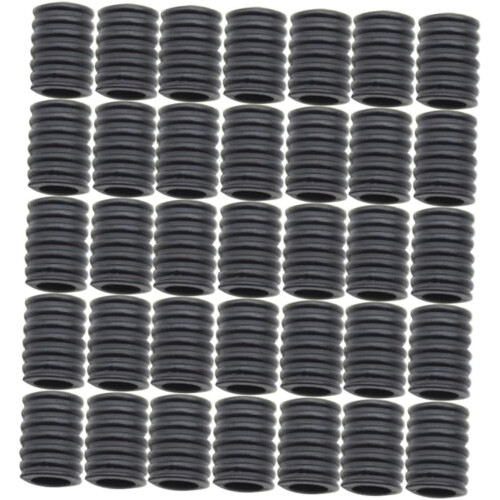 200pcs Adjustable Buckle Silicone Anti-Slip Ear Protective Hook Rope Regulator Black