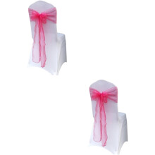 20 Stück Stuhlschleifen aus Satin mit Schleifenmuster zur Dekoration von Stuhllehnen bei Hochzeiten, Banketten und Partys
