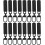 20pcs Zipper Head Pull Replacement Detachable Metal Zip Puller 1