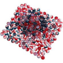 200 Stück 10 mm Crackle-Glasperlen, Großpackung, Sortiment für Schmuckherstellung, DIY-Armbänder und Halsketten