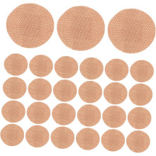 200 stuks ademende, elastische, ronde pleisters voor gezicht en vingers, huidkleurig, zelfklevend.