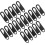 20pcs Black Replaceable Zipper Pulls Removable Zipper Sliders Household Clothes and Bag 1