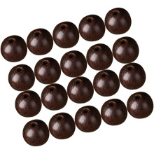 200 Stück 10 mm runde Naturholzperlen für die Schmuckherstellung, DIY-Bastelzubehör